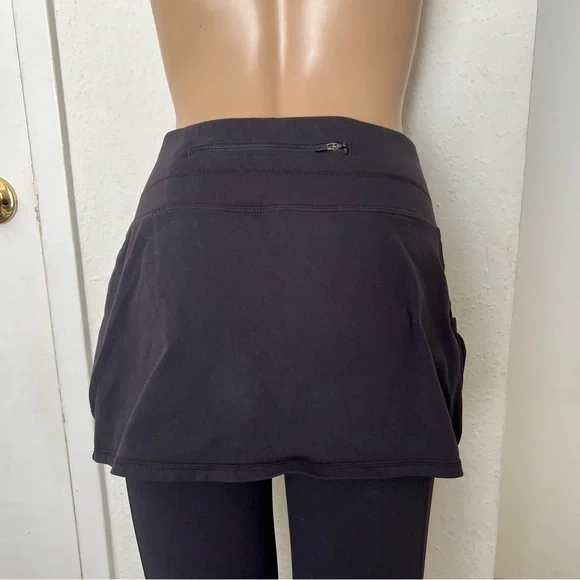 Athleta cuteness 2 in 1 skirt leggings Black size M - Picture 7 of 11